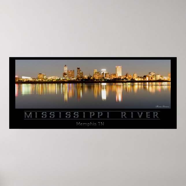 Poster Rio Mississippi - Memphis TN (Frente)