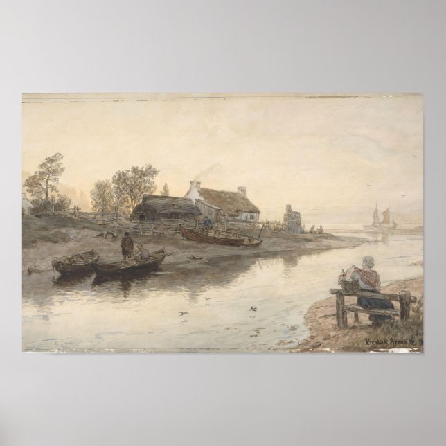 Poster Rio Mouth em Brodick, Arran, Escócia (1877) (Frente)