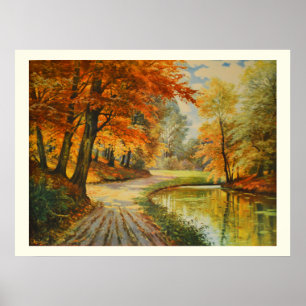 Poster Rio na floresta