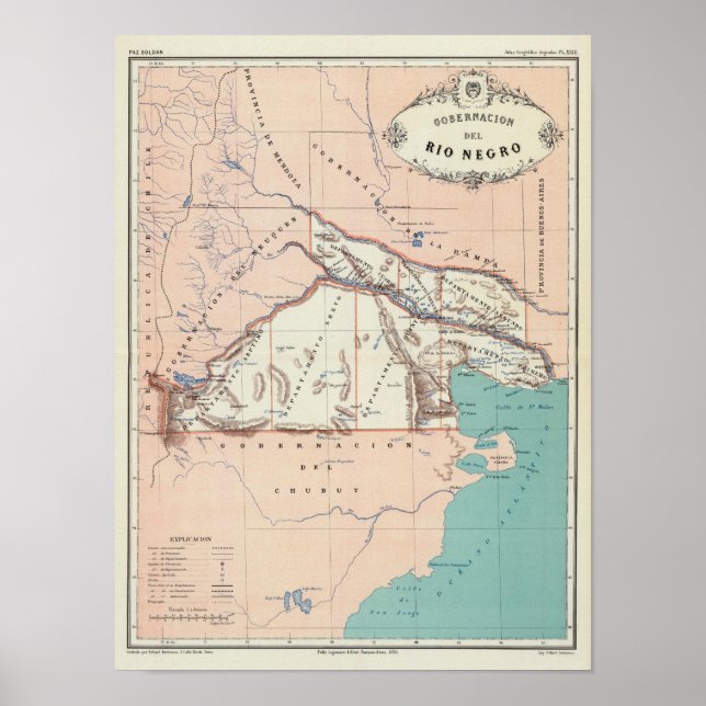 Poster Rio Negro, Argentina (Frente)