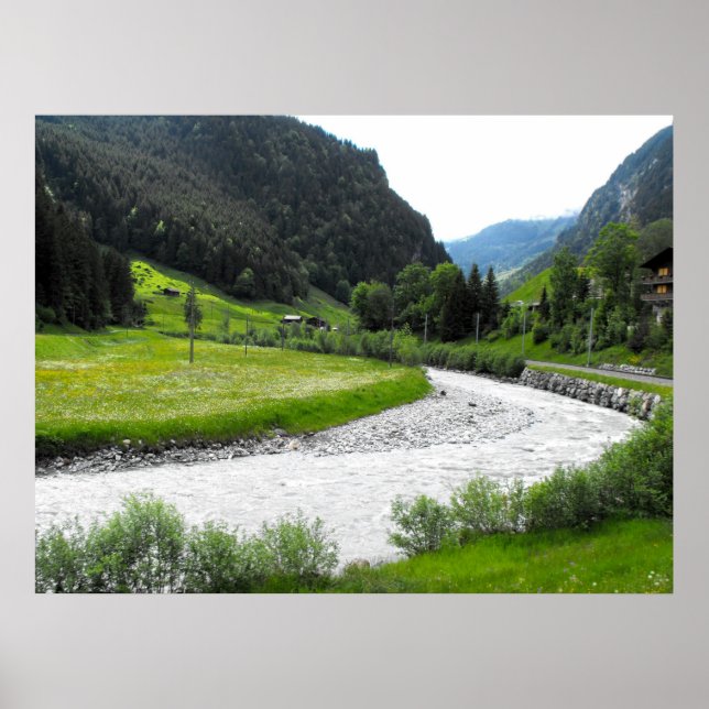 Pôster Rio nos Alpes suíços (Frente)