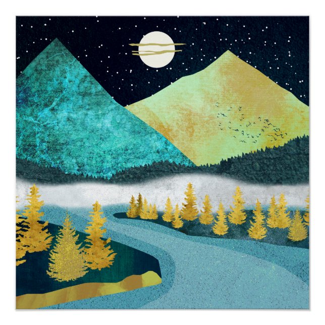 Pôster Rio ouro (Frente)