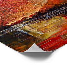 Rio, pintura de abstrato.