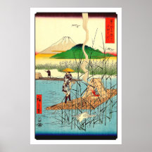 Rio Sagami Monte Fuji Utagawa Hiroshige 1858