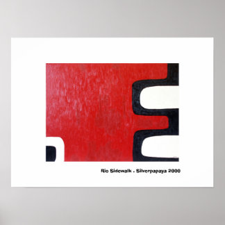 Pôster Rio Sidewalk. Silverpapaya 2000