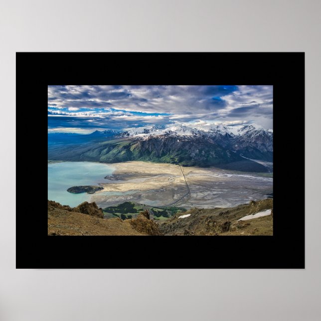 Poster Rio Slims e Vista de Montanha (Frente)