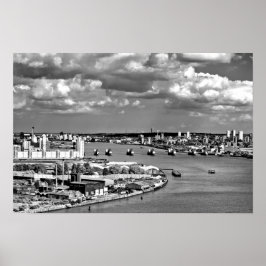 Poster Rio Thames Flood Barrier Greenwich Londres