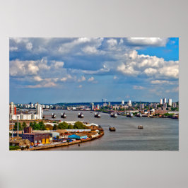 Poster Rio Thames Flood Barrier Greenwich Londres