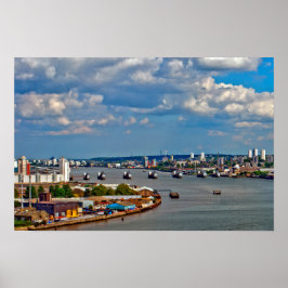 Poster Rio Thames Flood Barrier Greenwich Londres