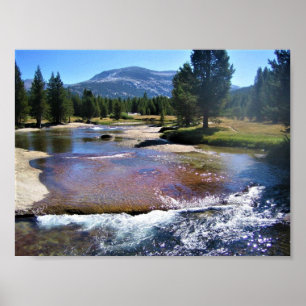 Poster Rio Tuolumne nos Prados de Tuolumne, Yosemite, CA