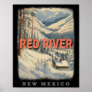 Poster Rio Vermelho Novo México Nm Extravagância de Esqui