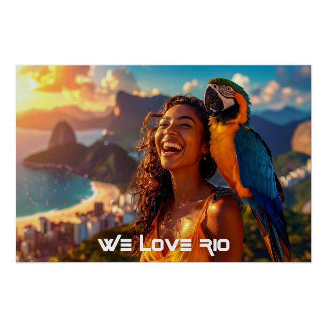 PÔSTER RIO - WE LOVE RIO - (Frente)