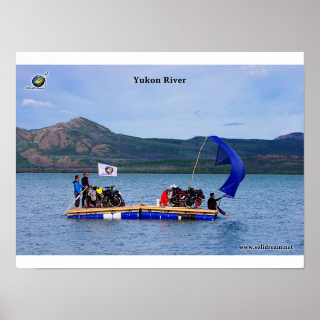 Poster Rio Yukon en radeau (Frente)