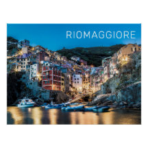 Riomaggiore Cinque Terre La Spezia Itália Panorama