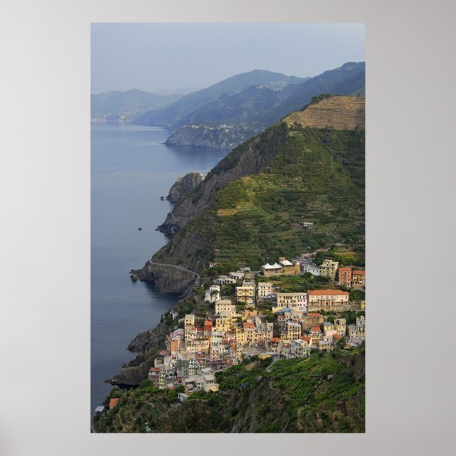 Pôster Riomaggiore e Cinque Terre, Itália (Frente)