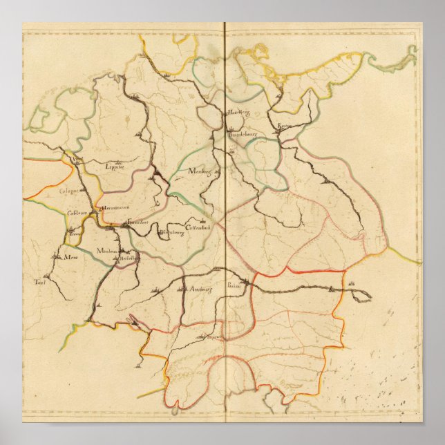 Poster Rios e Vales da Alemanha (Frente)