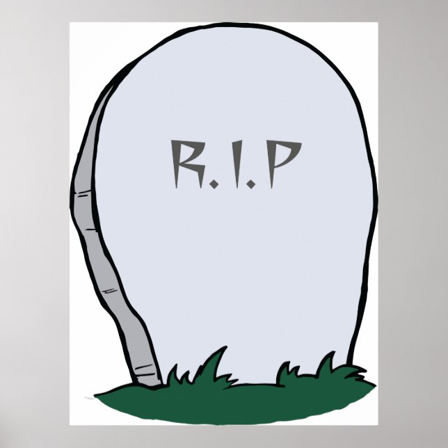 Poster RIP Gravestone (Frente)