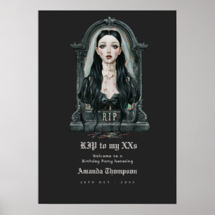 Poster RIP para os meus XX anos de Boas-Vindas ao Anivers