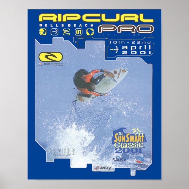 Poster Ripcurl Pro surf concorrente surf (Frente)