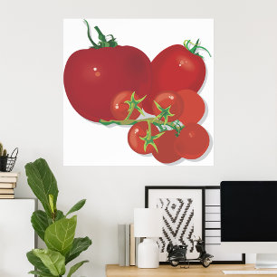 Poster Ripe Tomates Vermelhos