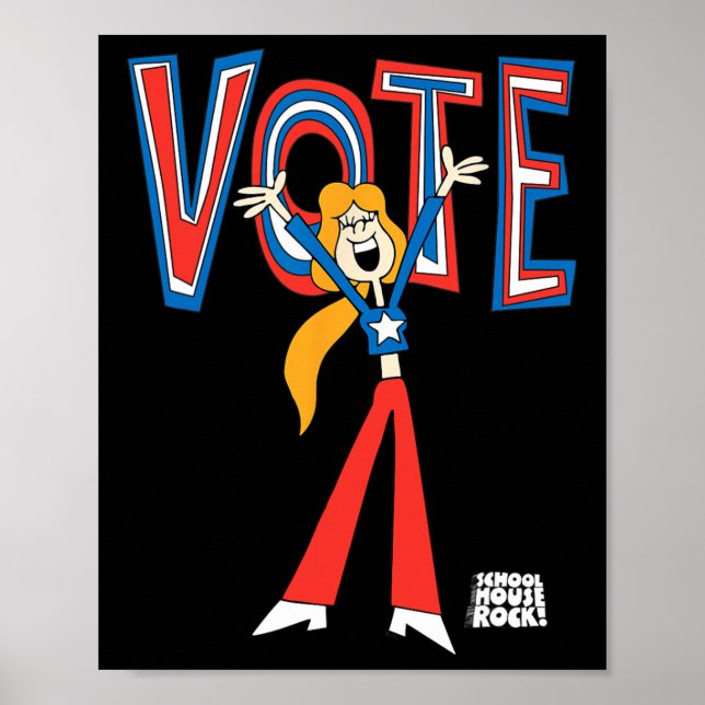 Poster Ripple Junction X Schoolhouse Rock Vote Em Sarah (Frente)