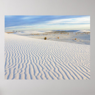 Poster Rippling Sand Dunes of White Sands, Novo México