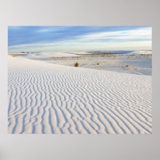 Poster Rippling Sand Dunes of White Sands, Novo México