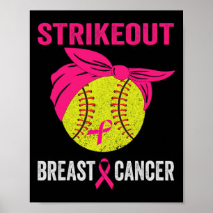 Poster Riscar a consciência do Cancer da mama Mensagem Bu
