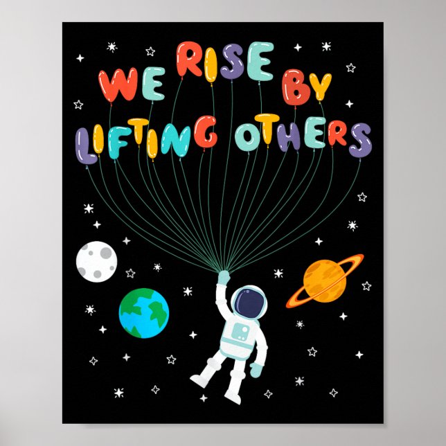 Poster Rise Children Apparel Uni-kids Black Small We Rise (Frente)