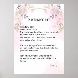 Poster Ritmo De Vida - Esperança Encheu Poema