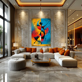 Poster Ritmo Orbital – Geométrico Abstrato Moderno