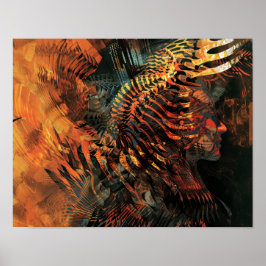 Poster Ritmos Tribais: A Dança dos Algoritmos