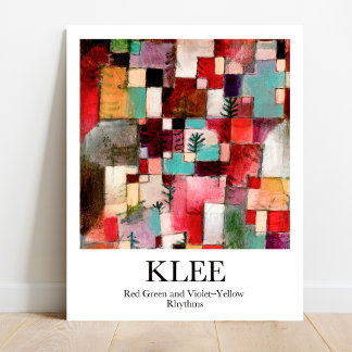 Poster Ritmos Vermelhos e Amarelo Violeta por Paul Klee