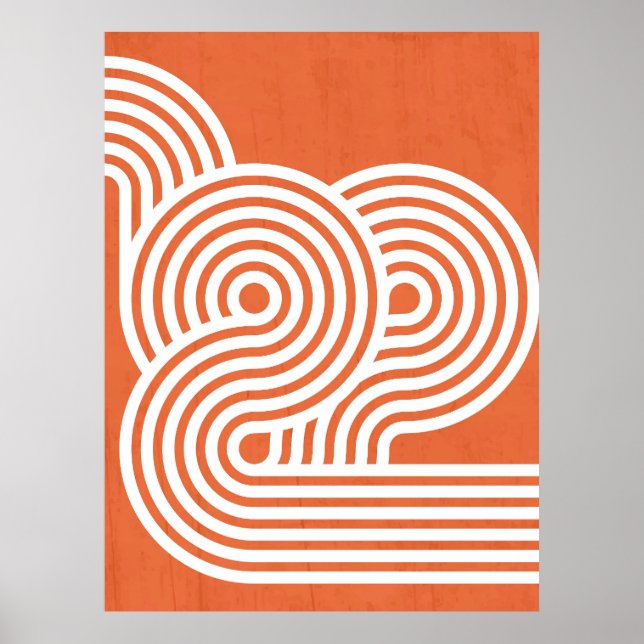 Poster Ritmos Vibrantes Abstratos (Frente)