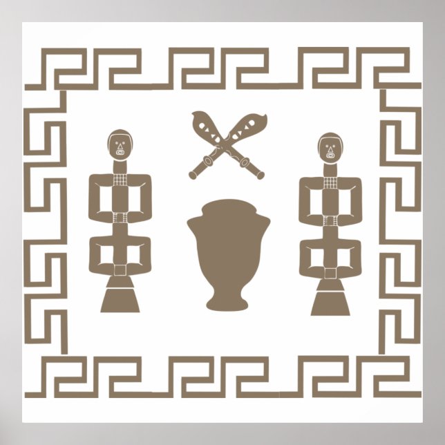 Poster ritual guerreiro da tribo africana (Frente)