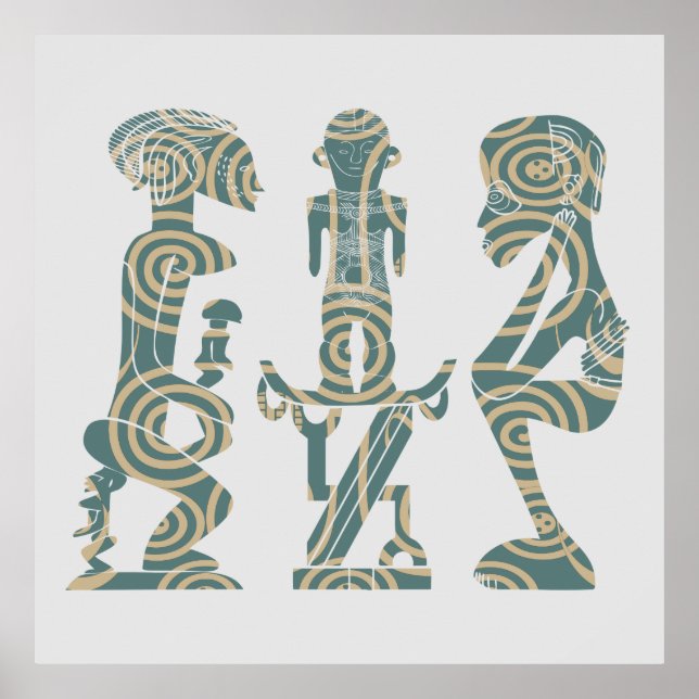 Poster ritual guerreiro da tribo africana (Frente)