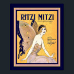 Poster "Ritzi Mitzi" Art Deco Sheet Cobrir 16 x 20<br><div class="desc">Cobrir de Música "Ritzi Mitzi",  Folha de Arte em Bonito,  Disponível em outros tamanhos.</div>