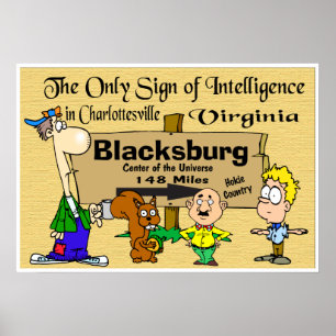 Poster Rivalidade da tecnologia de Virgínia com Virgíni