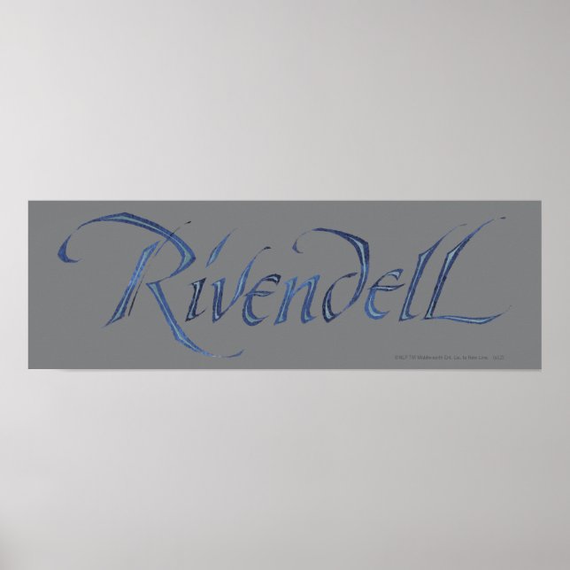 Poster Rivendell Name Textured (Frente)