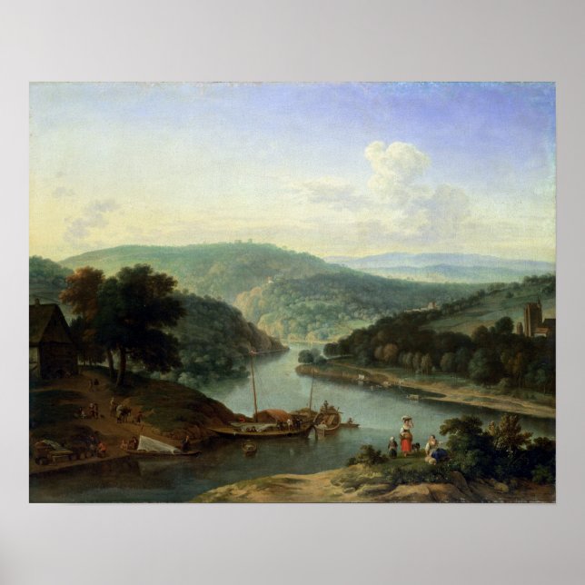 Poster River Landscape, 1697 (Frente)