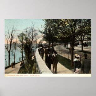 Poster Riverside Park e Drive, 1906, Nova Iorque