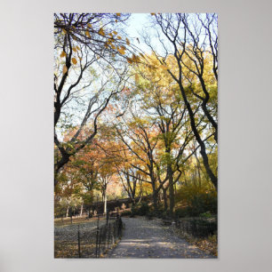 Poster Riverside Park Fall Foliage New York Autumn NYC