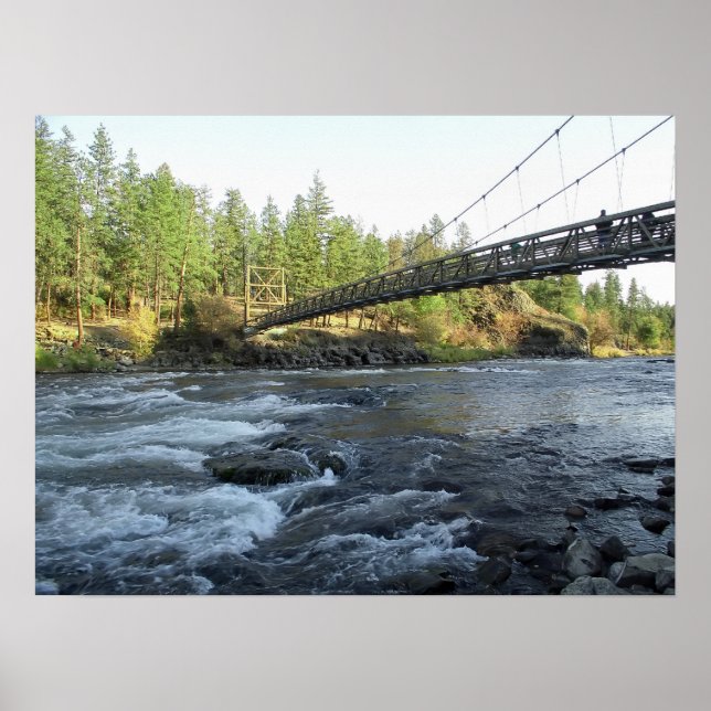 PÔSTER RIVERSIDE STATE PARK CCC BRIDGE - SPOKANE WA (Frente)