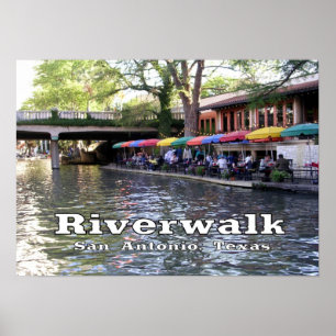Pôster Riverwalk, San Antonio, Texas