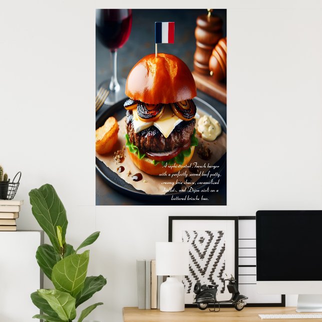 Poster Riviera Rhapsody Burger 24x36 (Escritório em casa)