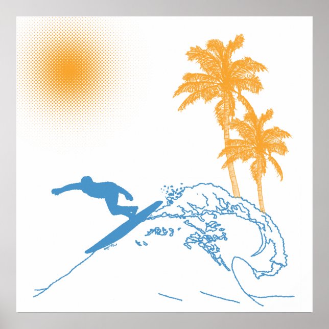 Pôster Riyah-Li Design Surfer (Frente)