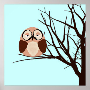 Pôster Riyah-Li Design Winter Owl