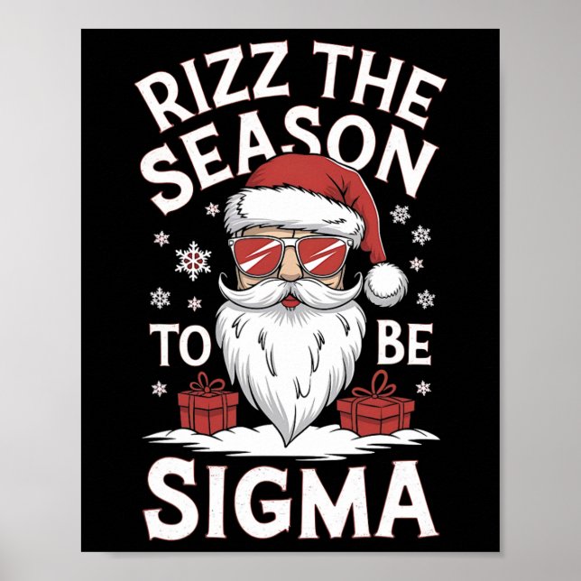 Poster Rizz A Temporada Para Ser Sigma Geração Alpha Meme (Frente)