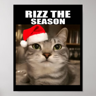 Poster Rizz A Temporada Piadas de Natal Camisas de Gato M