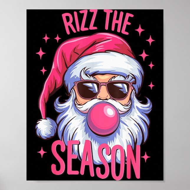 Poster Rizz The Season Funny Christmas Pajamas Rizzler Sa (Frente)